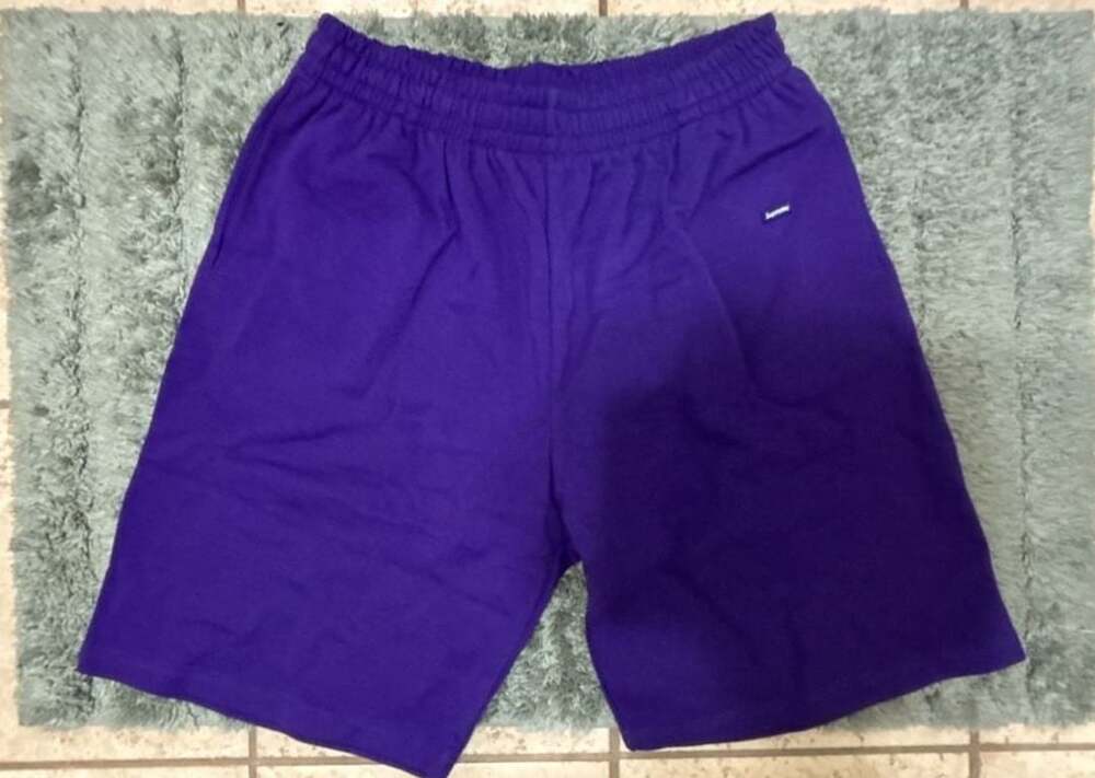 Supreme Small Box Sweatshort Purple Size Large